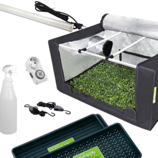 kit armario cultivo microgreens led